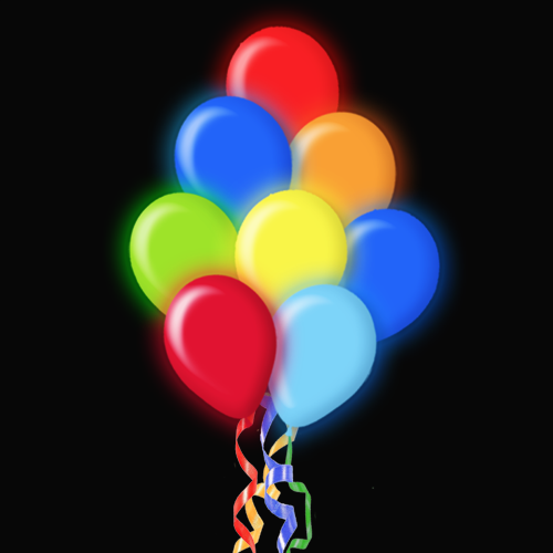 Светящиеся шары - воздушные шарики с гелием со светодиодами