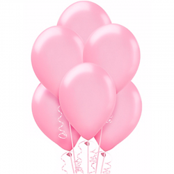 Воздушный шарик розовый, перламутр.