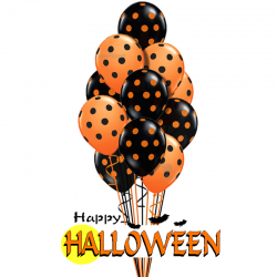 Воздушные шарики Счастливого Хэллоуина