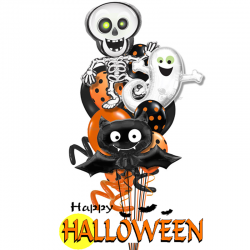 Букет на хэллоуин «Хэллоуинская вечеринка» из 18 шаров