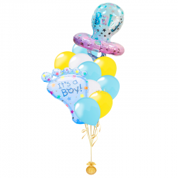 Любимому Сыночку композиция из 15 воздушных шаров и 2 фигур