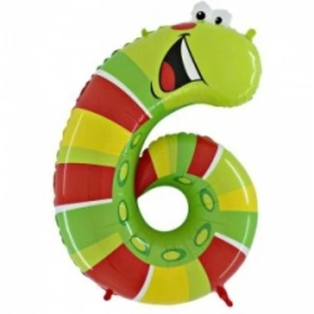 Фольгированный шар цифра 6 - Змея