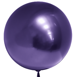 Шар  Сфера 3D, Deco Bubble, Фиолетовый, Хром.