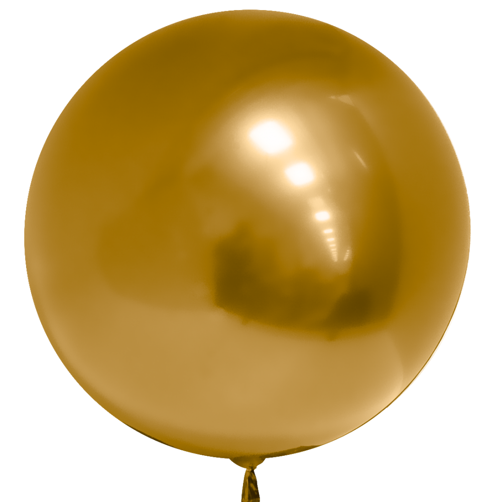 Шар Сфера 3D, Deco Bubble, Золото, Хром.