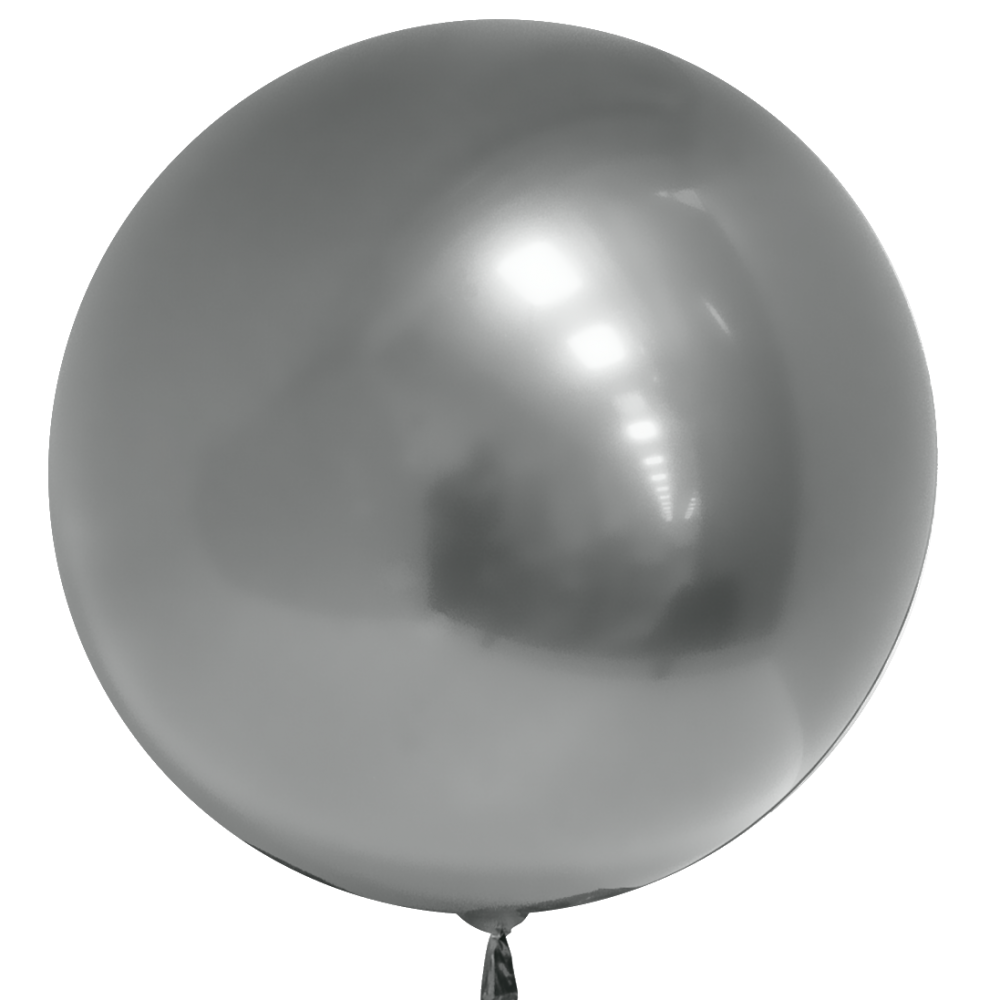 Шар  Сфера 3D, Deco Bubble, Серебро, Хром.