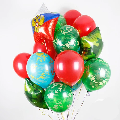 Букет из шаров на 23 февраля мужчине «За Родину»