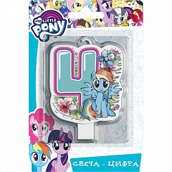 Свеча цифра 4 My Little Pony