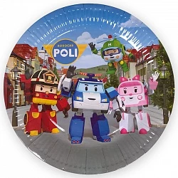 Тарелки (9_23 см) Робокар Поли, 6 шт.