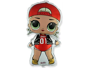 Фольгированный фигура шарик Куклы ЛОЛ MC SWAG/FM