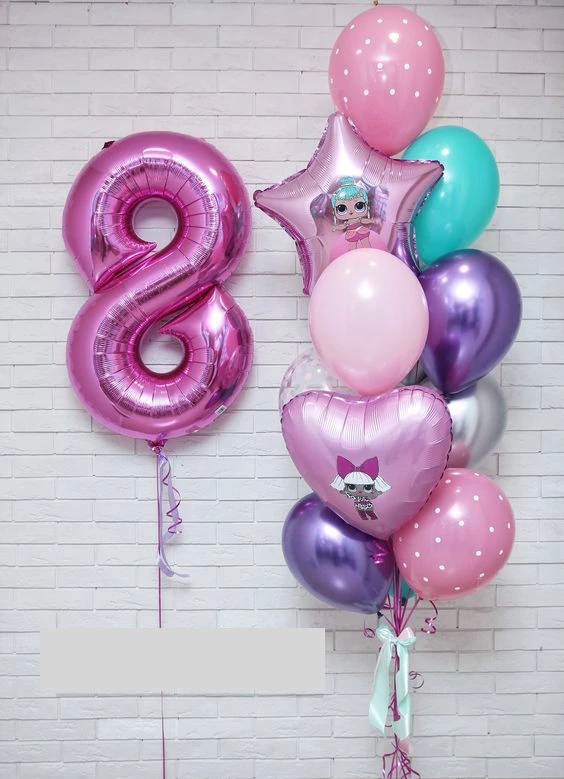 Шары на День Рождения девочке 8 лет