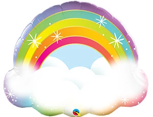 Облако и радуга шар фольгированный