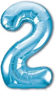 Цифра 2, Slim, Голубой в упаковке