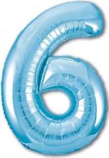 Цифра 6, Slim, Голубой в упаковке