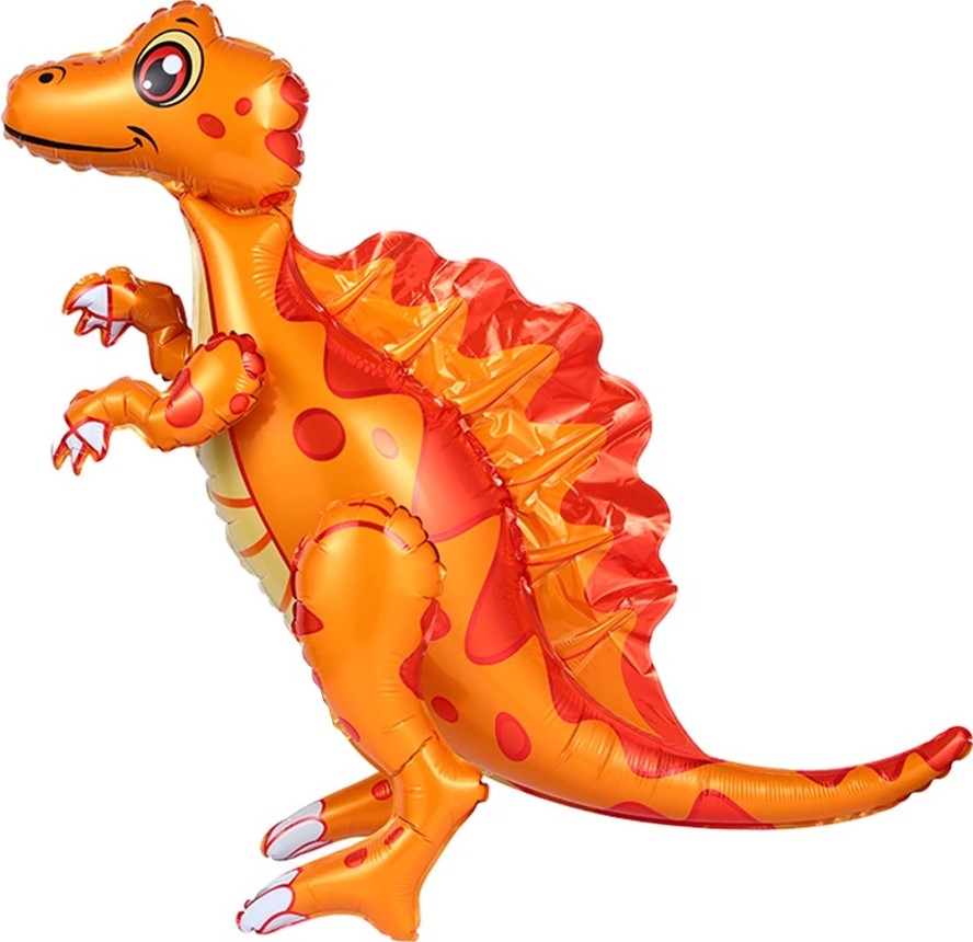 Шар Ходячая Фигура, Динозавр Спинозавр, Оранжевый