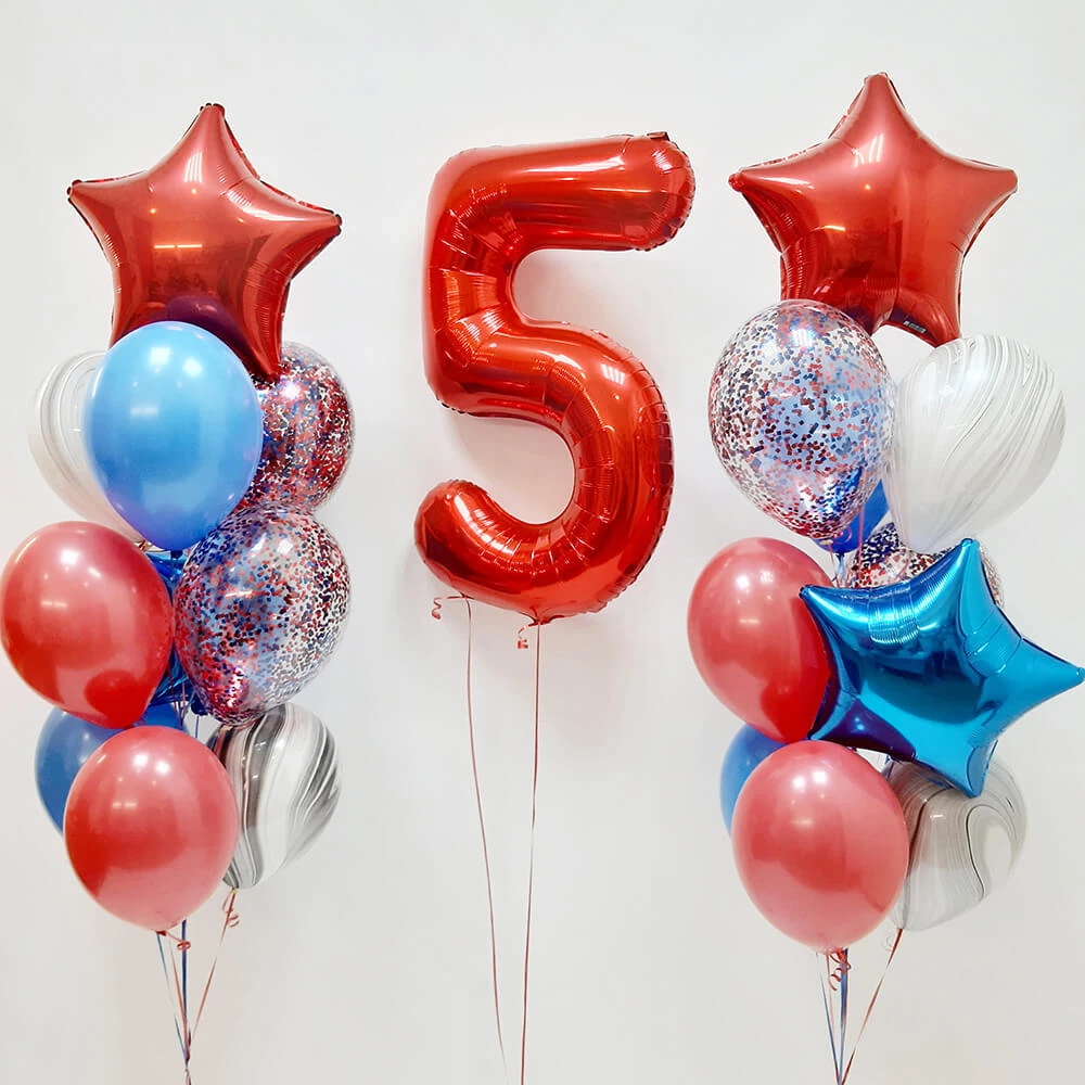 Фонтаны из шаров на 5 лет