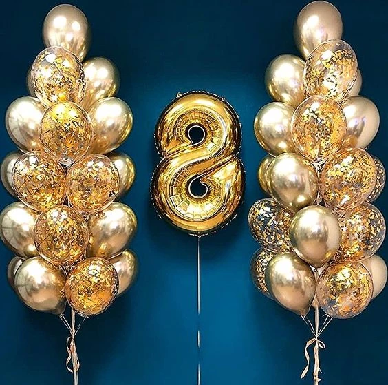 Фонтаны из золотых шаров