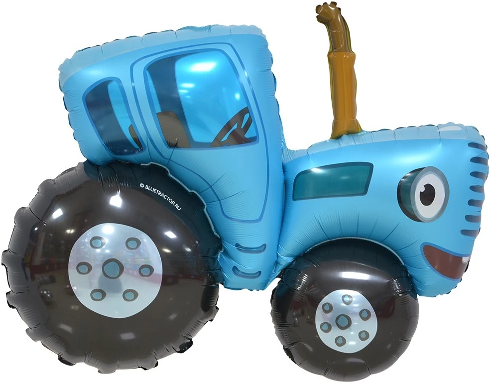 Шар Фигура, Синий трактор большой, 1 шт