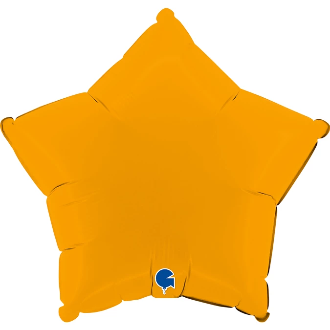 Шар Звезда, Горчичный, Сатин