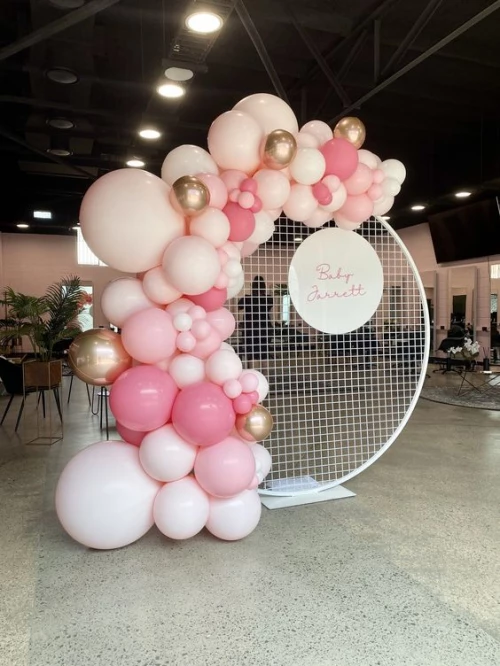 Фотозона из шаров Магия розовых грез