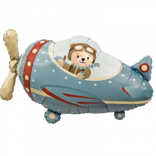 Шар Фигура Самолет с медведем