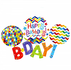 С Днем Рождения набор из шаров